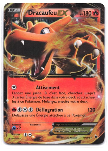 Carte pokémon dracaufeu - carte,