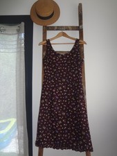 38 H&M ROBE TUNIQUE LONGUE ETE TOP JUPE HAUT BAS CHEMISE RAYE NOIR BLANC  ROBE  