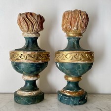 Paire Demi Pots À Feu Bois