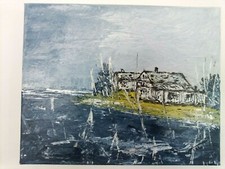 Tableau abstrait acrylique sur