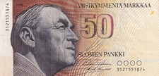 50 Markkaa- Alvar Aalto