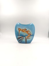 Vase porcelaine peinte couple nu surréaliste art contemporain curiosa mariage