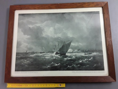 Ancien cadre marine - ancien, voilier