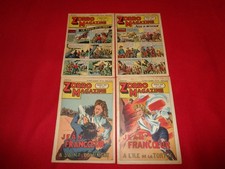 BD RECIT COMPLET LOT DE 4 ZORRO MAGAZINE nvelle serie N°21 à 29/ ED SNPI EO 1952