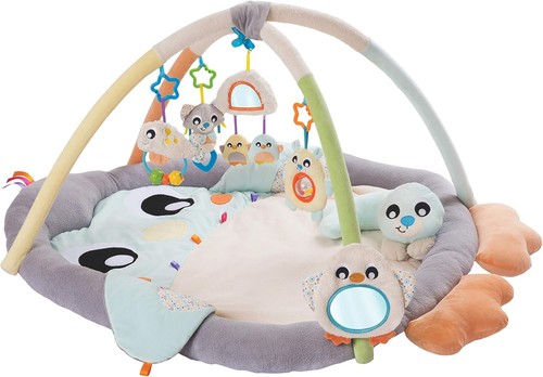 Tapis jeu avec arc pingouin - tapis,