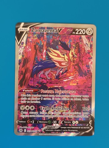 Carte pokémon zamazenta - pokémon, v