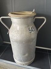 (n7) ANCIEN GRAND BIDON A LAIT  DE MARQUE EN ALU HUGONNET DIJON  LOFT CHALET