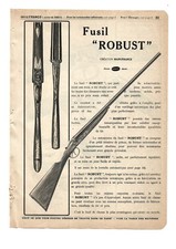 FUSIL ROBUST MANUFRANCE PUBLICITE de 1950 sur 8 Pages