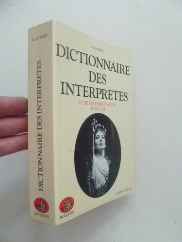 Dictionnaire des interpretes - dictionnaire,
