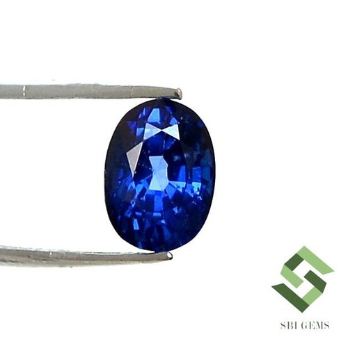 Saphir naturel bleu taillé - bleu,