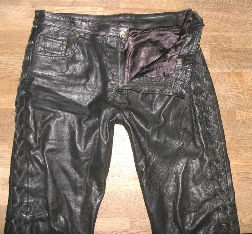 Hard leather stuff jeans - leather,