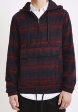 PUBLISH BRAND ZACK ANORAK JACKET PULLOVER MAROON MENS SZ M A2