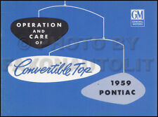 1959 Pontiac Convertible Haut