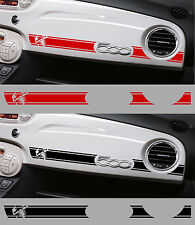 1 BANDE ABARTH RACING TABLEAU DE BORD POUR FIAT 500 AUTOCOLLANT STICKER BD536-4