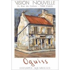 OGUISS Takanori - Lithographie "Exposition Galerie Vision Nouvelle, Paris " 78x5