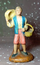 Ancien Santon Devineau "LE BERGER PANIER" - Taille 4 - 11,5 cm