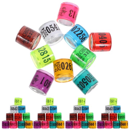 100 pcs bague pour oiseaux - 100,