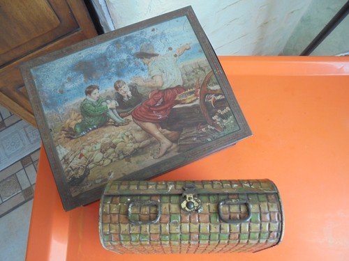 Anciennes boîtes tôle - boîtes,