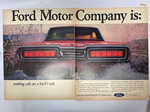 Ford 1965 thunderbird annonce - ford,