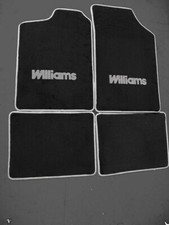 Renault Clio 1 WILLIAMS tapis Velours noir foncé, bordure gris