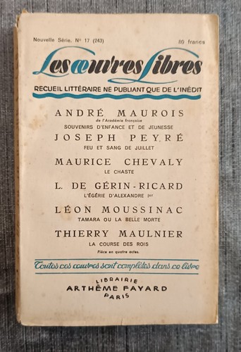 Les oeuvres libres - -,