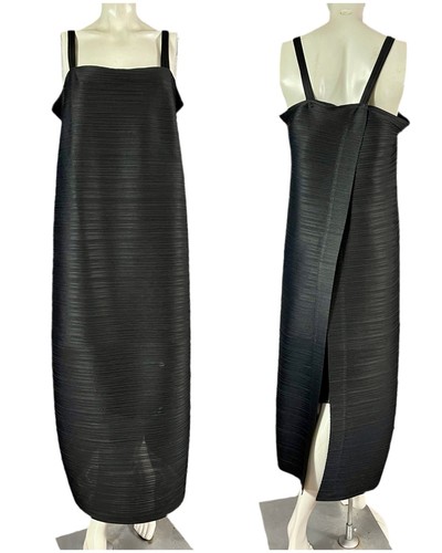 Robe tablier longue - tablier, plissée