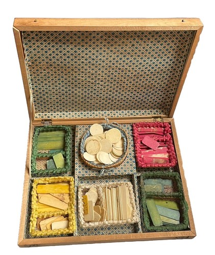 Ancien coffret jetons - ancien, de