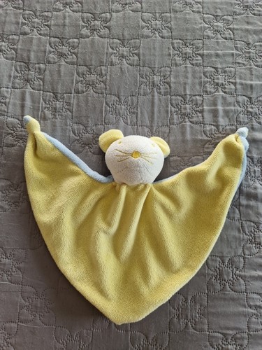 Doudou souris jaune bleu - doudou,