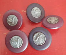 LOT 5 BOUTONS CHASSE / VENERIE CANARD 23 mm
