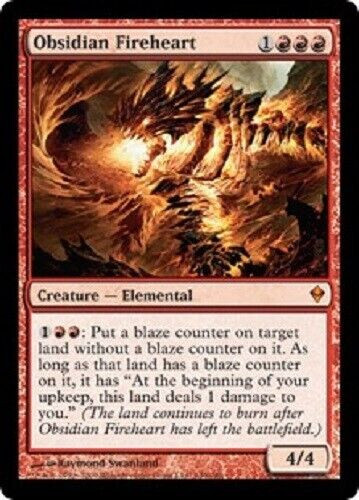 Mtg magic obsidian fireheart - mtg,