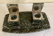 Grand encrier double en marbre