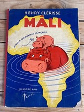 MALI-Henry  CLERISSE  illustré PELLOS-Afrique Occidentale Française-Hippopotame