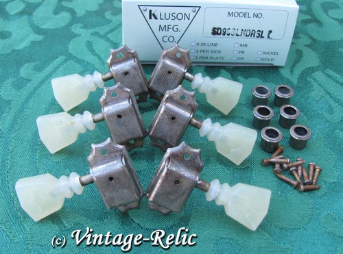 Aged kluson nickel tuners - kluson,