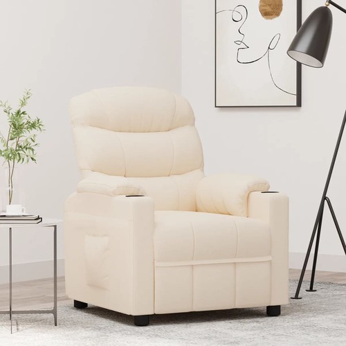 Fauteuil inclinable crème - fauteuil,