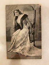 Ancienne carte postale actrice GILDA DARTY 1904