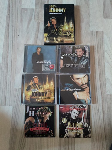 Lot dvd johnny hallyday - cd,