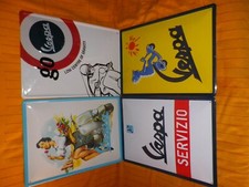 4 Plaques metal Vespa 40cm X 30cm