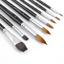 Kolinsky Lot de 8 pinceaux