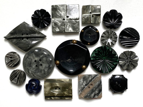 Lot boutons vintage 17 - lot, de