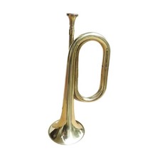 Trompette/clairon de 33 cm, instrument en laiton pour ambiance de festival,