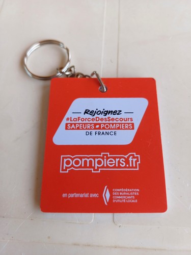 Porte clés sapeurs pompiers - porte-clÉs,