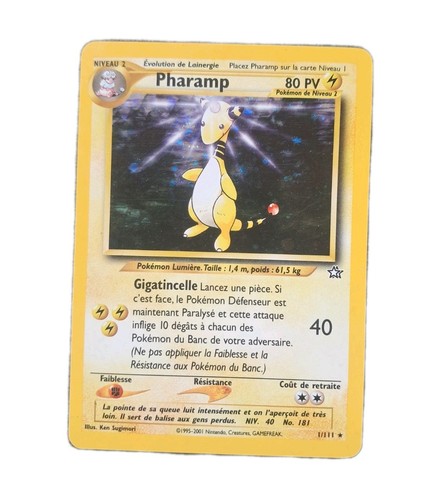 Carte pokémon holo pharamp - carte,
