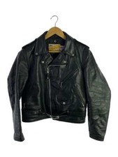 Veste En Cuir Schott Double Riders Noire 38 D'occasion