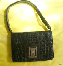 sac à main vintage  en croco création "Monsac"  made in France