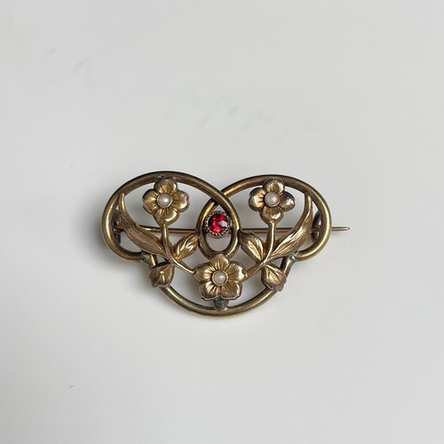 Ancien broche art nouveau