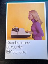 Ancien Dépliant Publicitaire Machine à écrire  "IBM standard"  Années 70/80