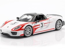 2020 Porsche 918 Weissach Nº3 Blanco/Rojo 1:24 Bburago 18-28009