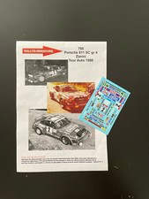 DECALS 1/43 PORSCHE 911 ZANINI TOUR AUTO 1980 RALLYE RALLY FRANCE