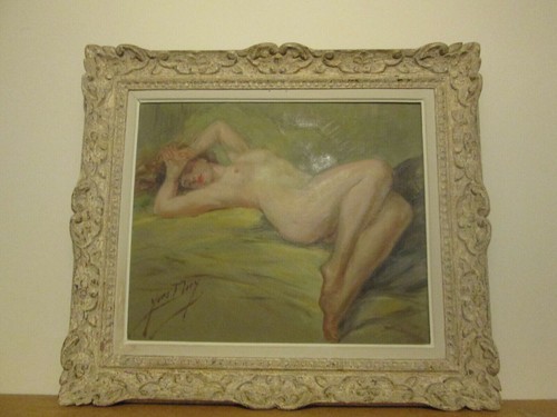 Tableau huile toile - tableau, nu