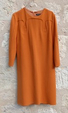 Robe vintage Tara Jarmon Orange Moutarde taille 42
